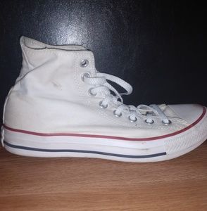 Classic white Converse All Star High tops